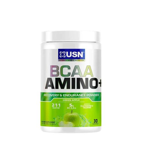 USN Prášek pro zvýšení výkonu BCAA Amino+ (348 g, Zelené jablko)
