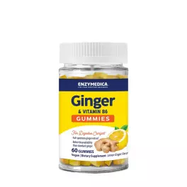  Enzymedica Ginger & Vitamin B6 Gummies (60 Gumový cukr, Citron zázvor)