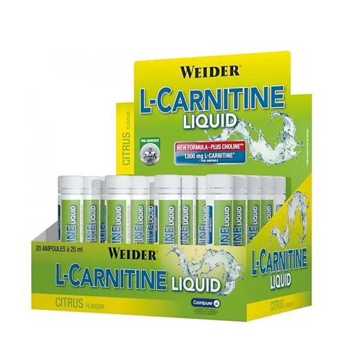 Weider L-Carnitine Liquid  (20 x 25ml, Citrusové plody)