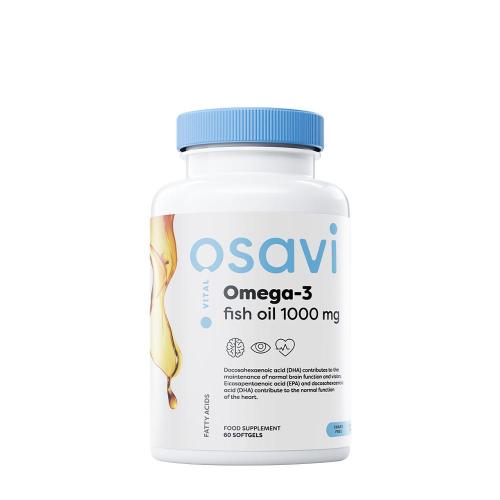 Osavi Omega-3 rybí olej - 1000 mg - citronová příchuť  (60 Měkká kapsla)