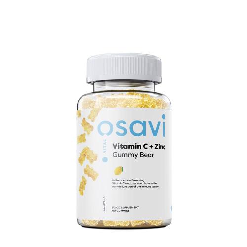 Osavi Vitamin C + zinek, gumový medvídek  (60 Gumový cukr, Citron)