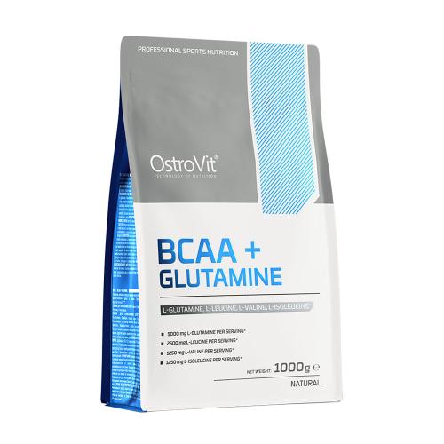 OstroVit BCAA + glutamin - BCAA + Glutamine (1000 g, Přírodní)