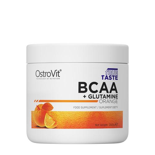 OstroVit BCAA + glutamin - BCAA + Glutamine (200 g, Pomeranč)