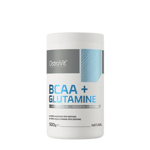 OstroVit BCAA + glutamin - BCAA + Glutamine (500 g, Přírodní)