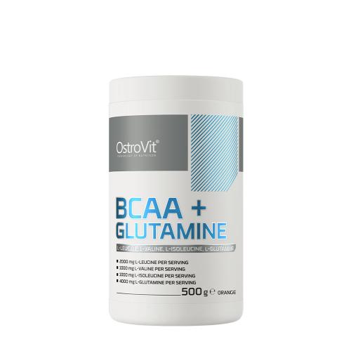 OstroVit BCAA + glutamin - BCAA + Glutamine (500 g, Pomeranč)