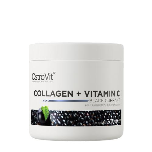 OstroVit Kolagen + vitamin C - Collagen + Vitamin C (200 g, Černý rybíz)