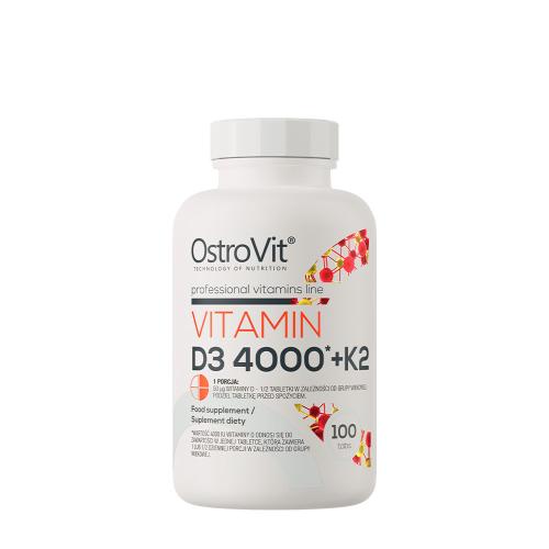 OstroVit Vitamin D3 4000 IU + K2 100 - Vitamin D3 4000 IU + K2 100 (100 Tableta)