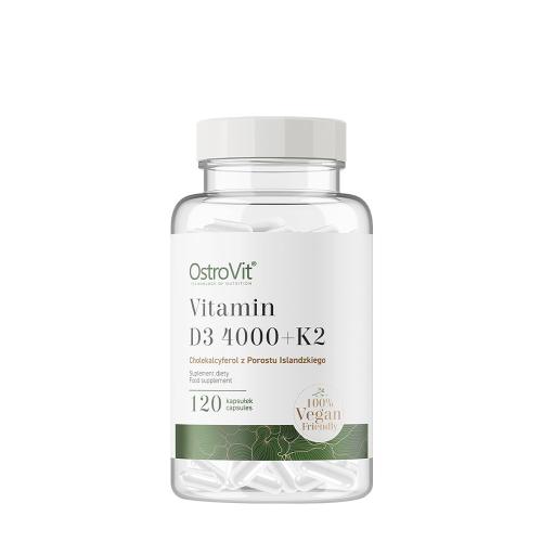 OstroVit Vitamin D3 4000 IU + K2 VEGE - Vitamin D3 4000 IU + K2 VEGE (120 Kapsla)