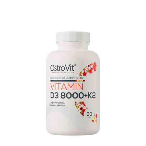 OstroVit Vitamin D3 8000 IU + K2 - Vitamin D3 8000 IU + K2 (60 Tableta)