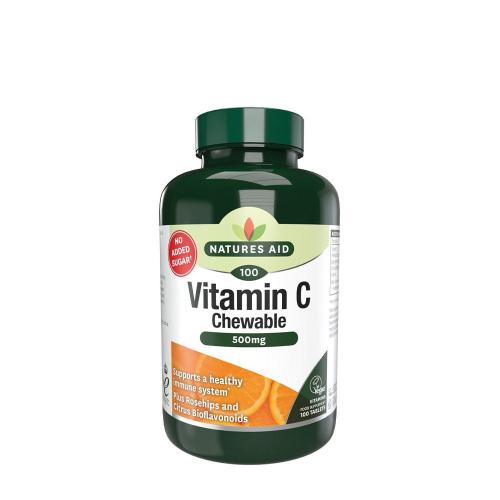 Natures Aid Vitamin C 500 mg žvýkací - příchuť pomeranče  (100 Tableta)