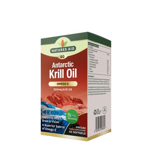 Natures Aid Antarktický krilový olej 500 mg  (60 Měkká kapsla)