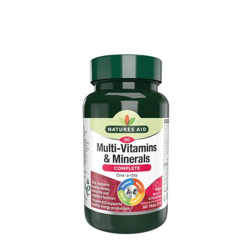 Natures Aid Kompletní multivitamíny a minerály - Complete Multi-Vitamins & Minerals (90 Tableta)