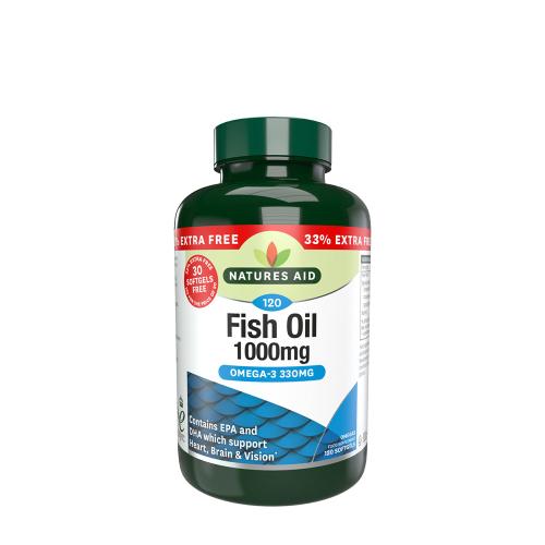 Natures Aid Rybí olej 1000 mg - Fish Oil 1000mg (120 Měkká kapsla)