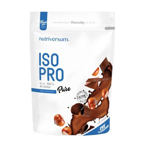 Nutriversum ISO PRO - PURE  (1000 g, Čokoláda a lískové oříšky)