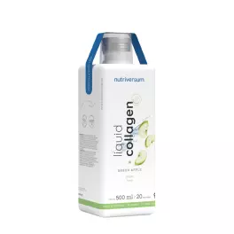   Nutriversum Tekutý kolagen 10.000 mg bez cukru  - Liquid Collagen 10.000 Mg Sugar Free  (500 ml, Zelené jablko)