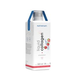   Nutriversum Tekutý kolagen 10.000 mg bez cukru  - Liquid Collagen 10.000 Mg Sugar Free  (500 ml, Jahoda)