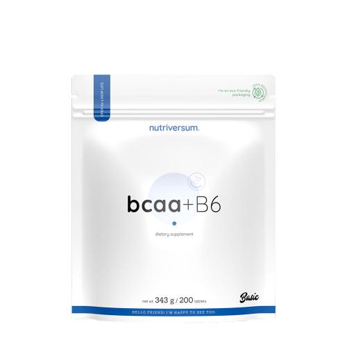 Nutriversum BCAA + B6 - ZÁKLADNÍ - BCAA + B6 - BASIC (200 Tableta, Bez příchutě)