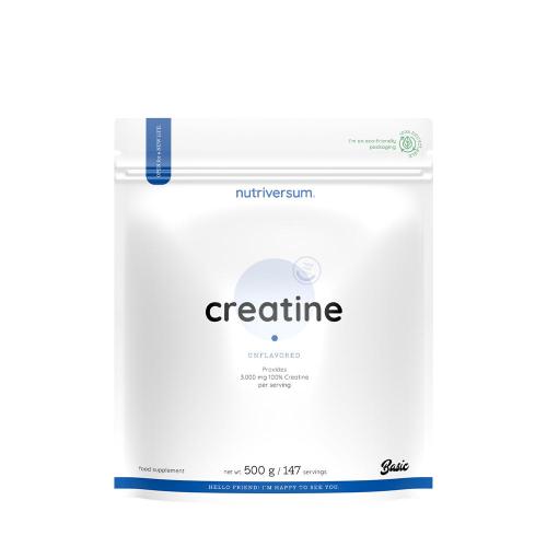 Nutriversum Kreatin - BASIC - Creatine - BASIC (500 g, Bez příchutě)