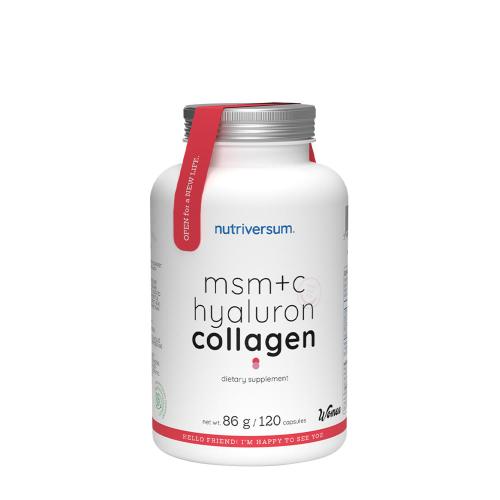 Nutriversum MSM+C Hyaluron Collagen - ŽENY - MSM+C Hyaluron Collagen - WOMEN (120 Kapsla)