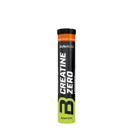   BioTechUSA Kreatin Zero šumivé tablety  (18 Šumivá Tableta, Krvavý pomeranč)