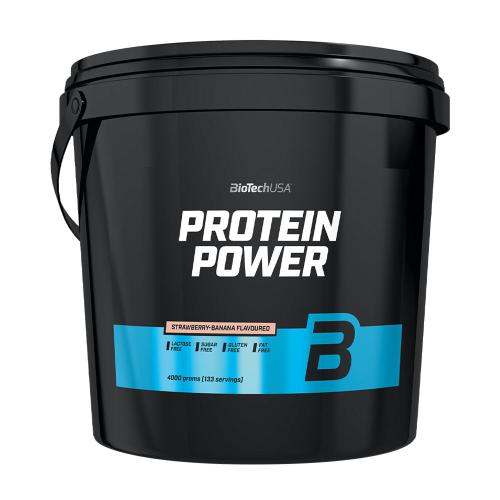 BioTechUSA Protein Power  (4000 g, Jahodový banán)