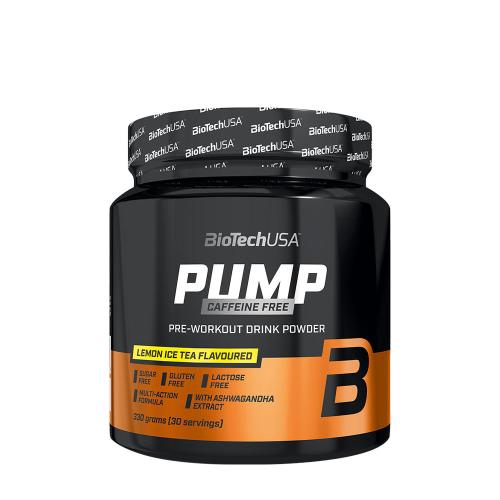 BioTechUSA Pump Caffeine Free (330 g, Citronový ledový čaj)