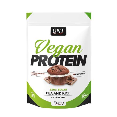 Qnt Veganský proteinový prášek - Vegan Protein Powder (500 g, Čokoládový muffin)