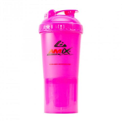 Amix Šejkr Monster Láhev Barva - Shaker Monster Bottle Color (600 ml, Pink)