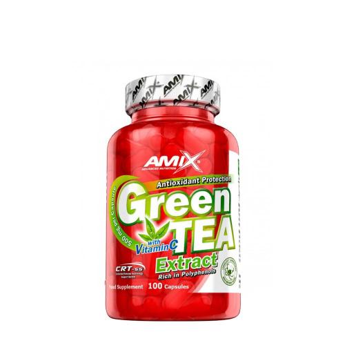 Amix Extrakt ze zeleného čajovníku s vitaminem C - Green TEA Extract with Vitamin C (100 Kapsla)