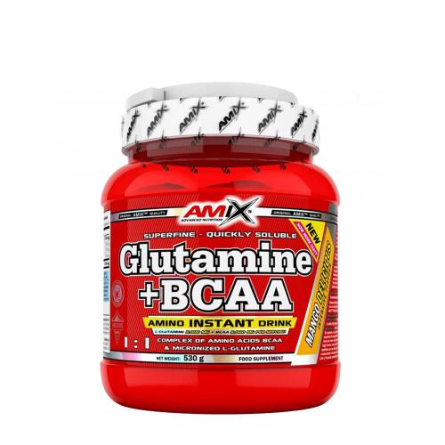 Amix Glutamin + BCAA v prášku - Glutamine + BCAA powder (530 g, Mango Delicious)
