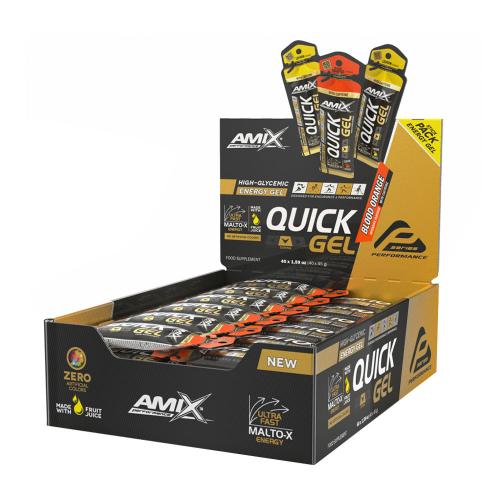 Amix Výkonnostní energetický gel QUICK - Performance QUICK Energy Gel (40 x 45g, Krvavý pomeranč)