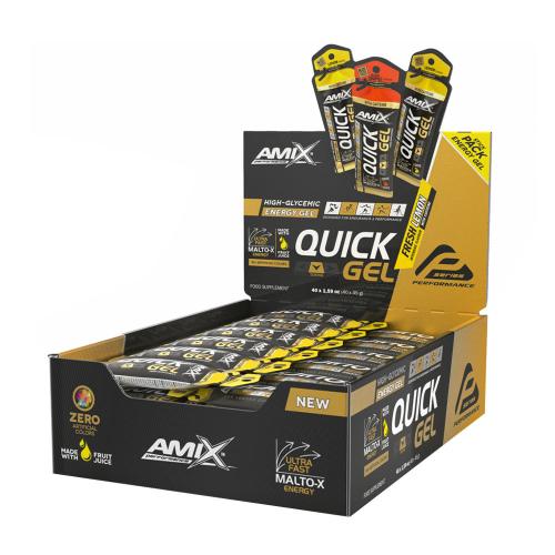 Amix Výkonnostní energetický gel QUICK - Performance QUICK Energy Gel (40 x 45g, Citron)