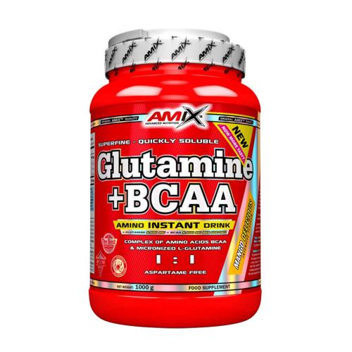 Amix Glutamin + BCAA v prášku - Glutamine + BCAA powder (1000 g, Přírodní)