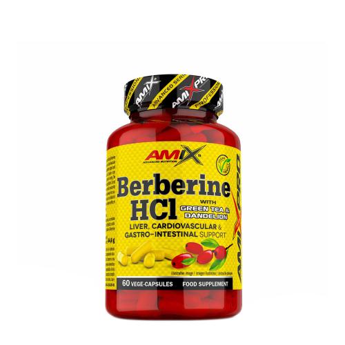 Amix Pro Berberine HCI se zeleným čajem a pampeliškou - Pro Berberine HCI With Green Tea & Dandelion (60 Kapsla)