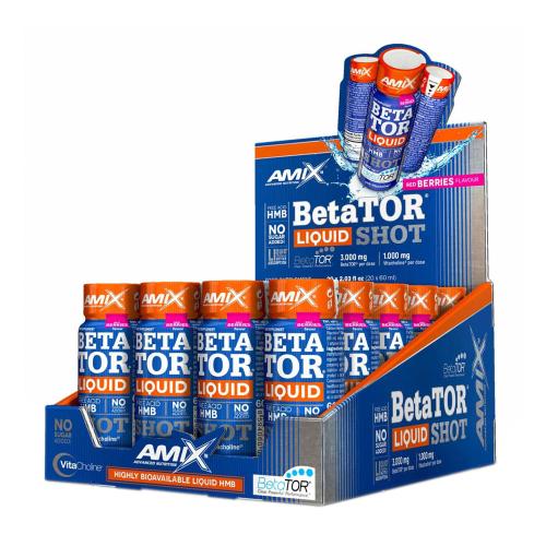 Amix BetaTOR Liquid Shot - BetaTOR Liquid Shot (20 x 60 ml, Červené ovoce)