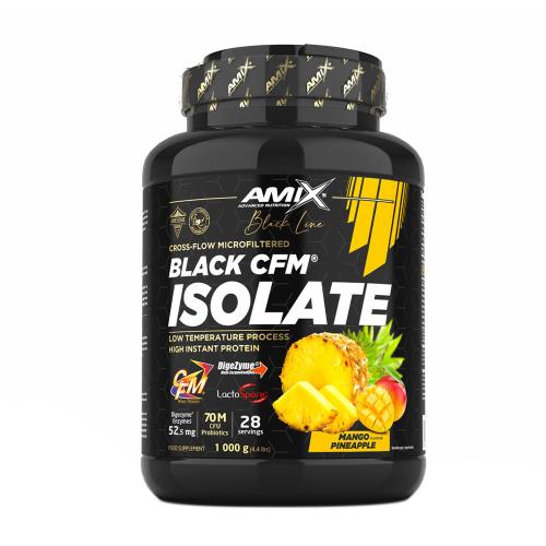 Amix Black Line Black CFM Isolate proteín (1000 g, Mango ananas)