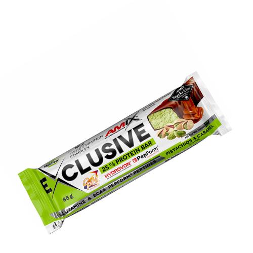 Amix Exkluzivní proteinová tyčinka - Exclusive Protein Bar (85 g, Pistachios & Caramel)