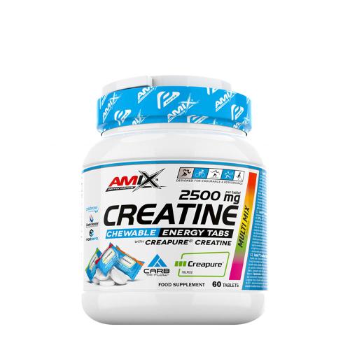 Amix Performance Creatine 2500 mg Chewable Energy Tabs (60 Žuvacia tableta)