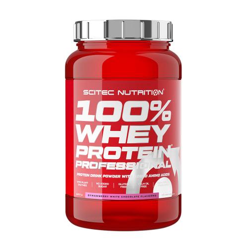 Scitec Nutrition 100% syrovátkový protein Professional - 100% Whey Protein Professional (920 g, Jahodová bílá čokoláda)