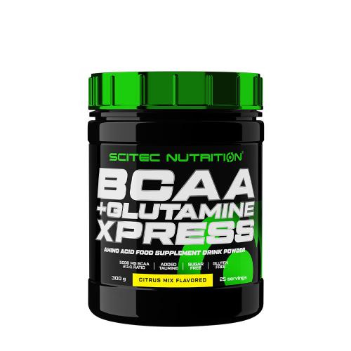Scitec Nutrition BCAA + Glutamin Xpress - BCAA + Glutamine Xpress (300 g, Citrusové plody)