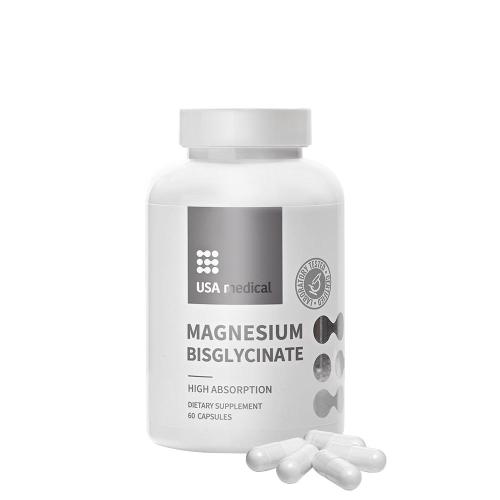 USA medical Bisglycinát hořečnatý - Magnesium Bisglycinate (60 Kapsla)