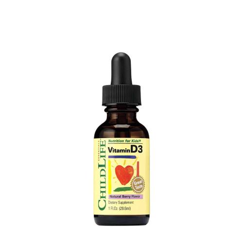 ChildLife Kapky vitaminu D3 - Vitamin D3 Drops (30 ml, bobule)