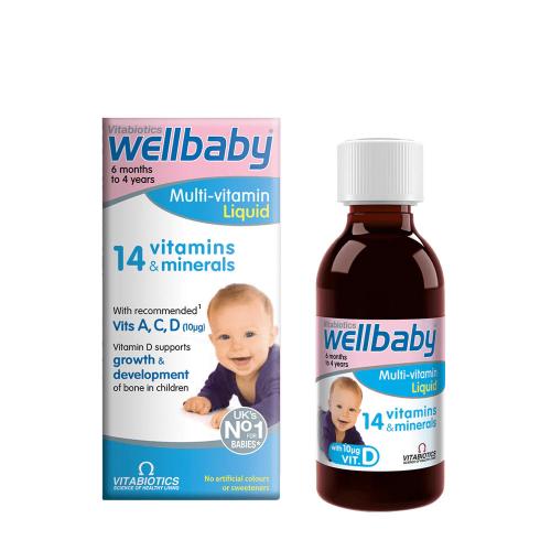 Vitabiotics Wellbaby tekutý multivitamin - Wellbaby Multi-vitamin Liquid (150 ml)