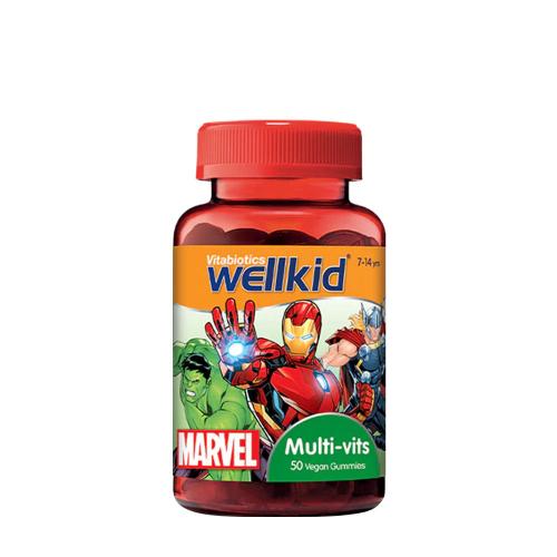 Vitabiotics Wellkid Marvel Multi-Vits - Wellkid Marvel Multi-Vits (50 Gumový cukr, Jahoda)