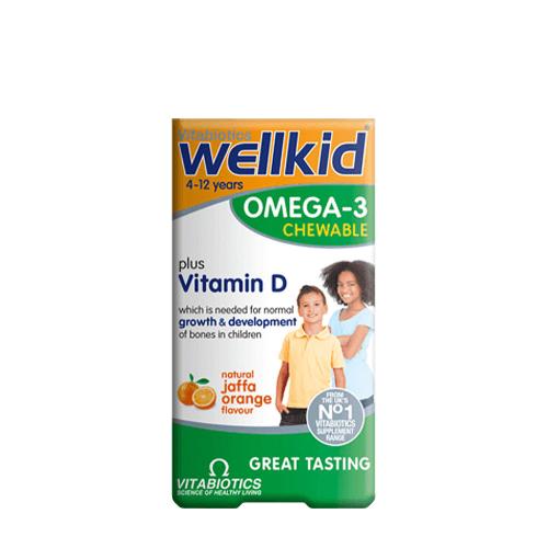 Vitabiotics Wellkid Omega-3 Žvýkací tablety  - Wellkid Omega-3 Chewable  (60 Kapsla, Pomeranč)