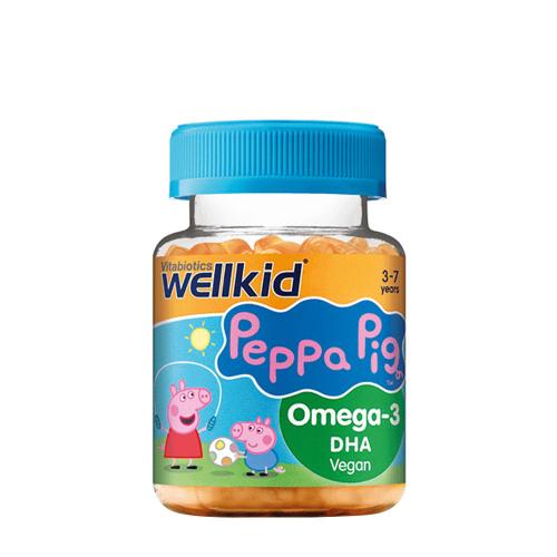 Vitabiotics Wellkid Peppa Pig Omega-3 DHA - Wellkid Peppa Pig Omega-3 DHA (30 Gumový cukr, Pomeranč)