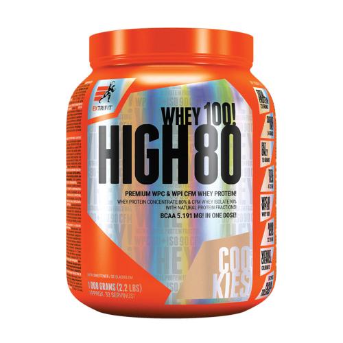 Extrifit Vysoká syrovátka 80 - High Whey 80 (1000 g, Čokoládové sušenky)