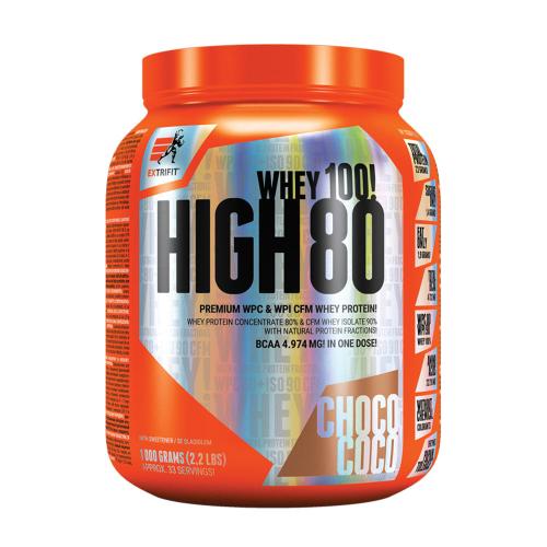 Extrifit Vysoká syrovátka 80 - High Whey 80 (1000 g, Kokosová čokoláda)