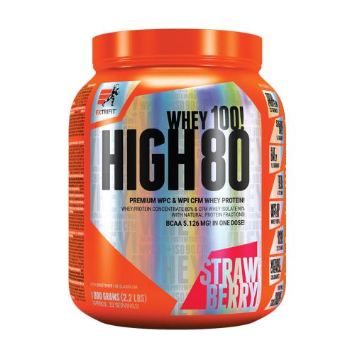 Extrifit Vysoká syrovátka 80 - High Whey 80 (1000 g, Jahoda)