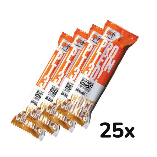 Extrifit Proteinová tyčinka 30% - Protein Bar 30% (25 x 80 g, Čokoládové sušenky)